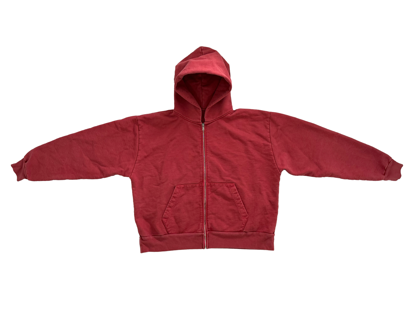 RED ZIP HOODIE